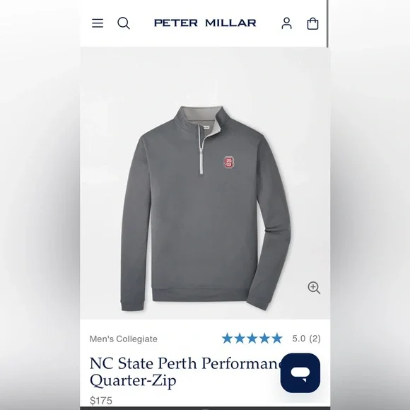 NC State Perth Performance Quarter-Zip - Picture 1 of 4